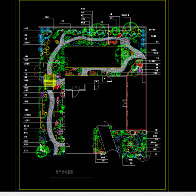 高级私家花园景观平面图