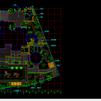 豪华别墅花园施工设计