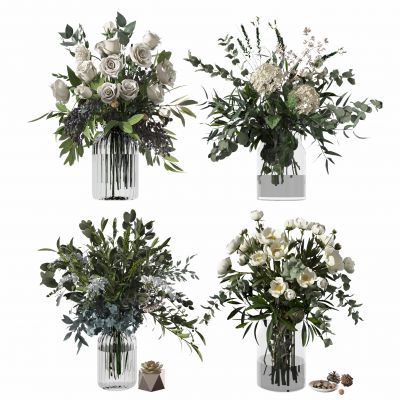 现代花瓶花卉摆件装饰