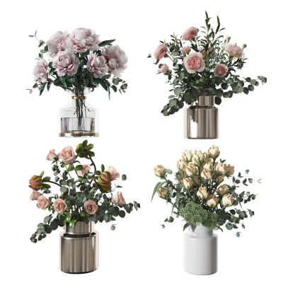 现代插花花瓶花卉