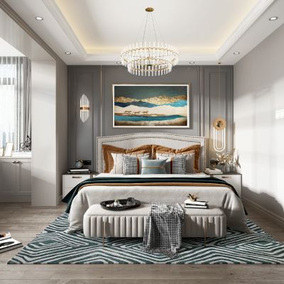欧式轻奢主卧室
