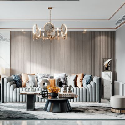 新中式客厅门厅