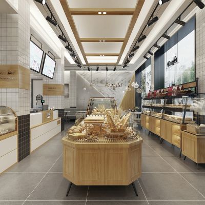 现代面包甜品糕点店