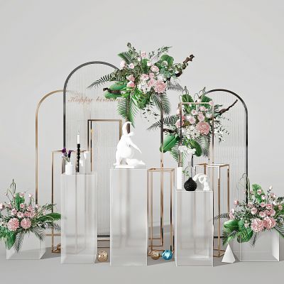 现代花艺玫瑰花装饰摆件