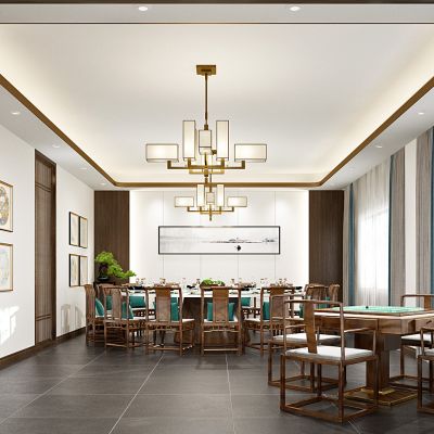 新中式饭店餐饮包间