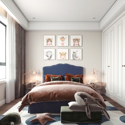 欧式美式儿童卧室