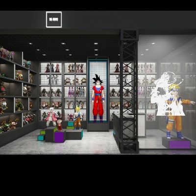 现代手办玩具展厅