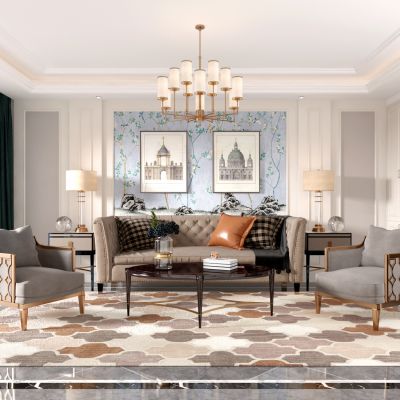 欧式轻奢客厅