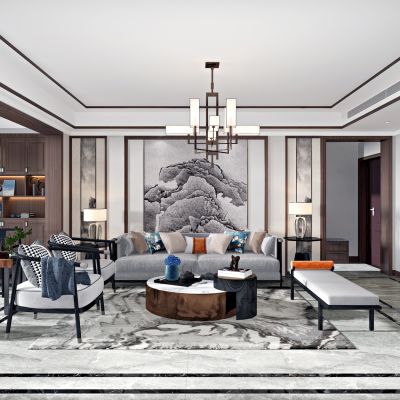 新中式轻奢客厅