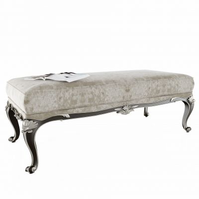 欧式法式古典雕花床尾榻