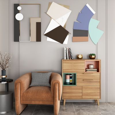 现代北欧单人沙发