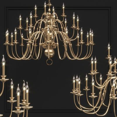 欧式法式铁艺天花灯