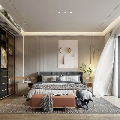 现代轻奢卧室