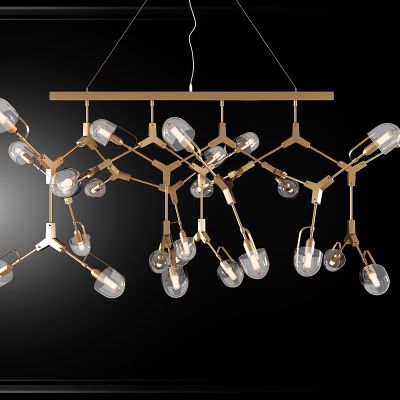 现代金属玻璃吊灯