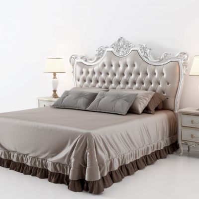 欧式法式古典雕花双人床