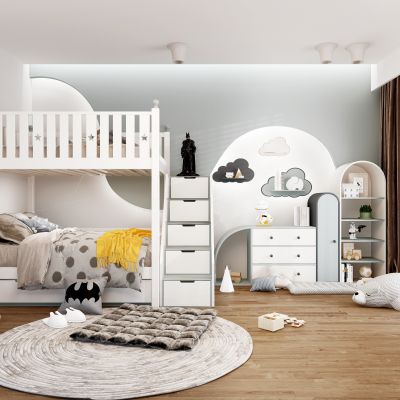 现代上下铺儿童房