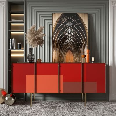 现代极简边柜玄关柜