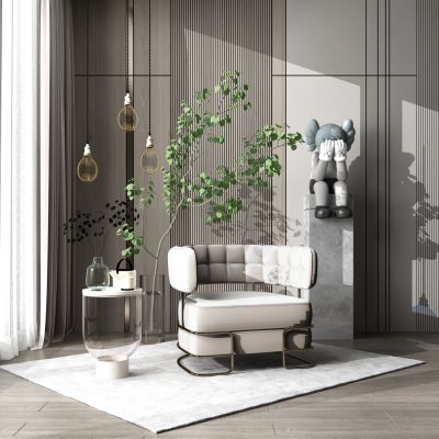 现代单人休闲沙发座椅