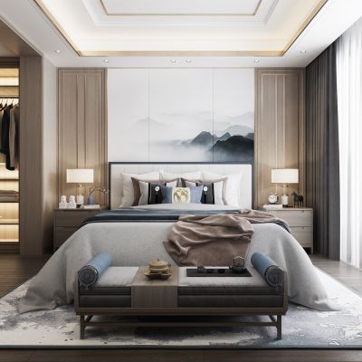新中式卧室