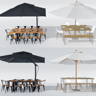 北欧户外桌椅组合遮阳伞座椅咖啡椅餐桌椅组合