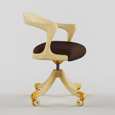 现代木质办公椅