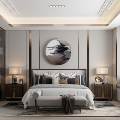 新中式主卧室