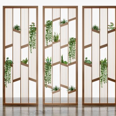 现代轻奢金属隔断