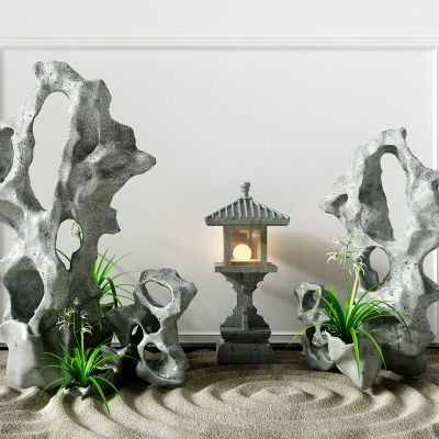 中式玄关小品造景