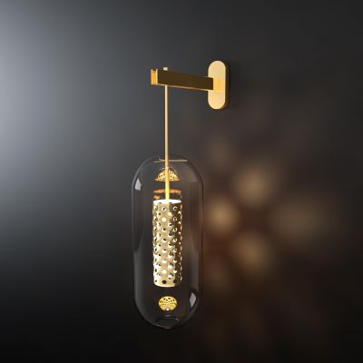 新中式玻璃壁灯