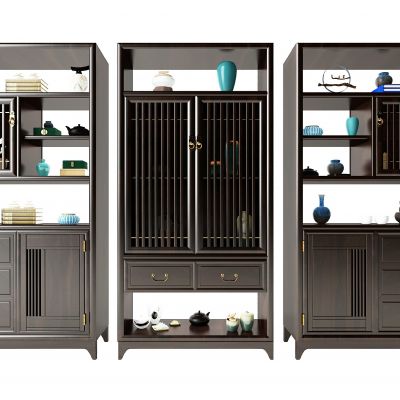 新中式装饰柜博古架