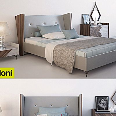 简欧卧室双人床