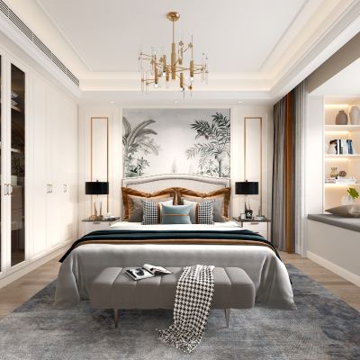 美式欧式卧室