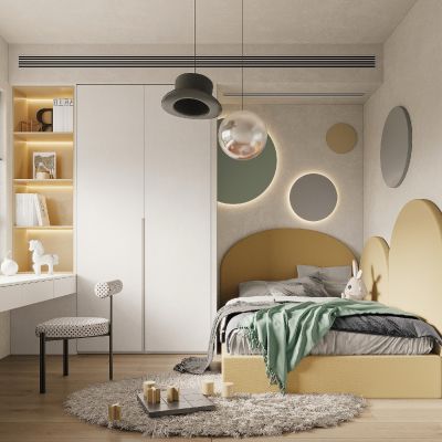 现代诧寂风儿童房