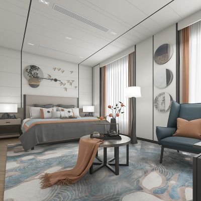 新中式卧室