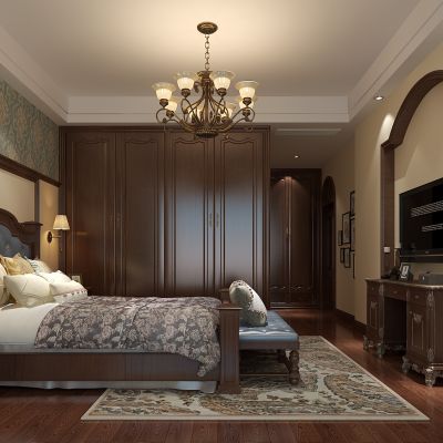 古典美式卧室
