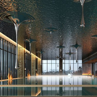 现代酒店游泳馆