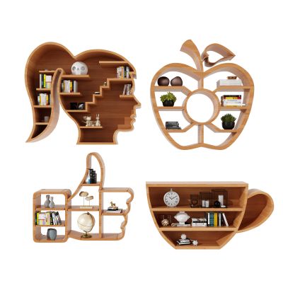 现代人物造型儿童书柜书架