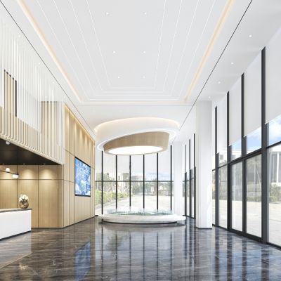 现代售楼部处大堂