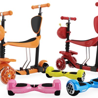 现代儿童双轮代步车