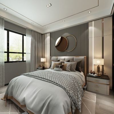 现代轻奢卧室