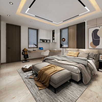 现代男孩房卫生间