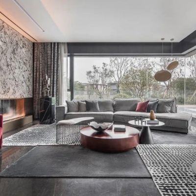 现代会客厅沙发单人座椅摆件