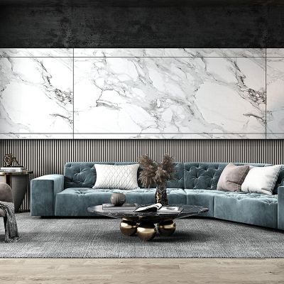 现代皮革转角沙发