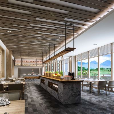 新中式酒店自助餐厅