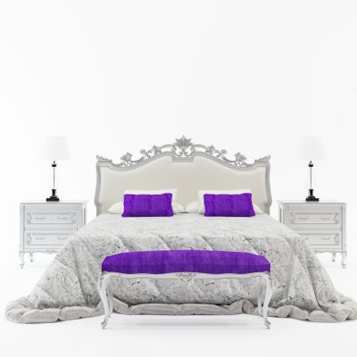 欧式布艺双人床