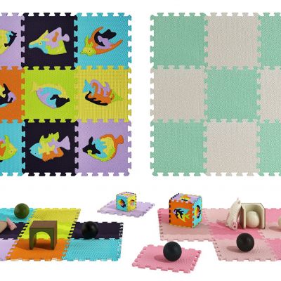 现代儿童塑胶拼接地毯