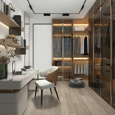 现代简约衣帽间