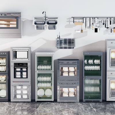 现代碗筷消毒柜