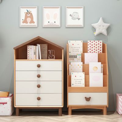 北欧儿童书柜收纳柜