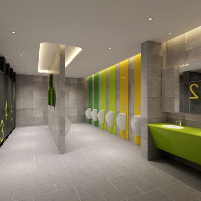 现代公共卫生间